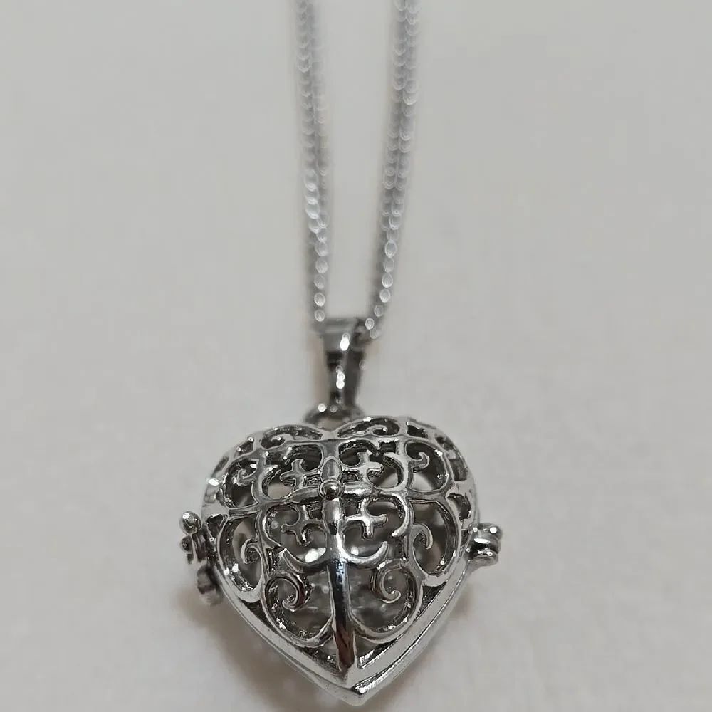 Sterling Silver Heart Locket Necklace